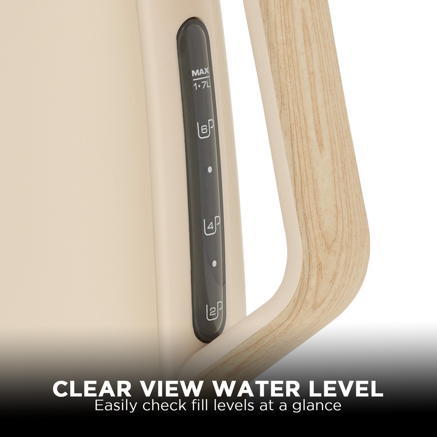 Morphy Richards Essence Scandi 1.7L Electric Kettle w/ Swivel Base BPA-Free Boil-Dry Protection & Scandinavian Design