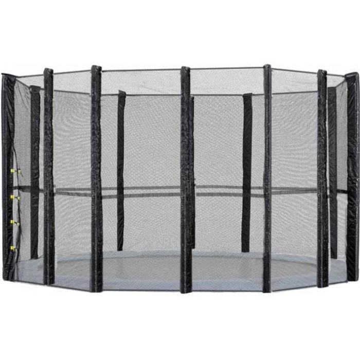 Trampoline Replacement Safety Net 16FT Netting Enclosure 12 Poles MyDeal