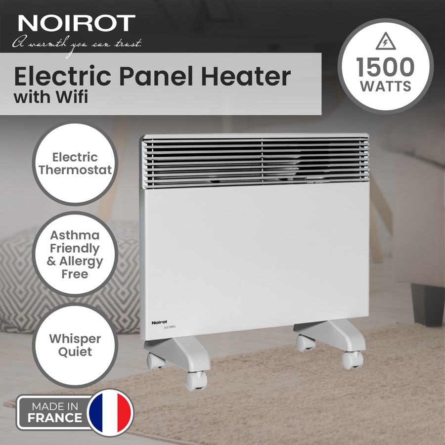 Noirot 7358-5TPRO Spot Plus Refurbished Electric 1500W Panel Heater with Wi-Fi Timer