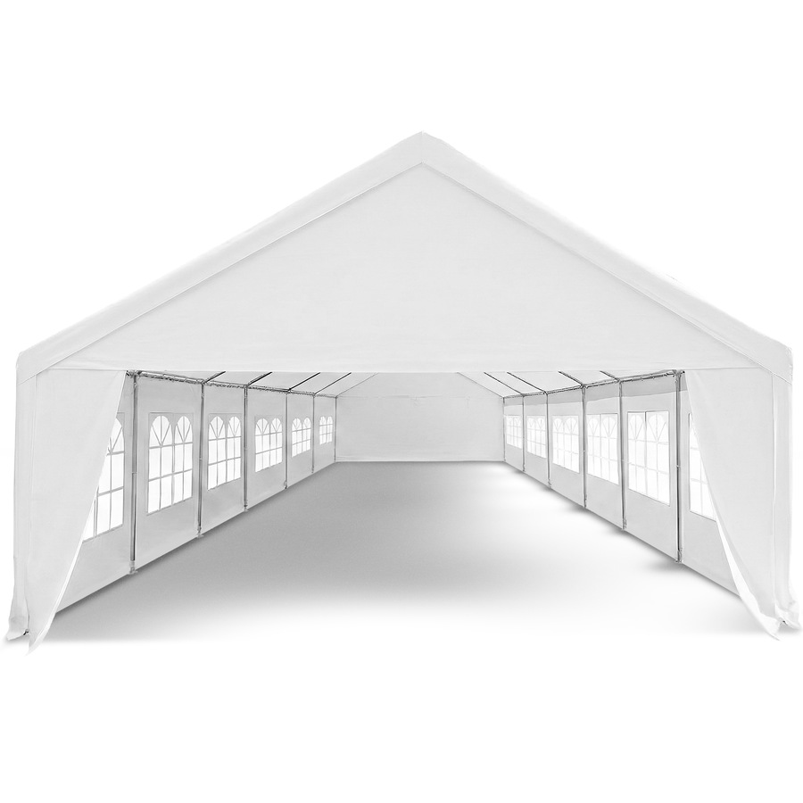 Huge 12m x 6m Outdoor Event Gazebo Party Tent Marquee Wedding Canopy Shade White