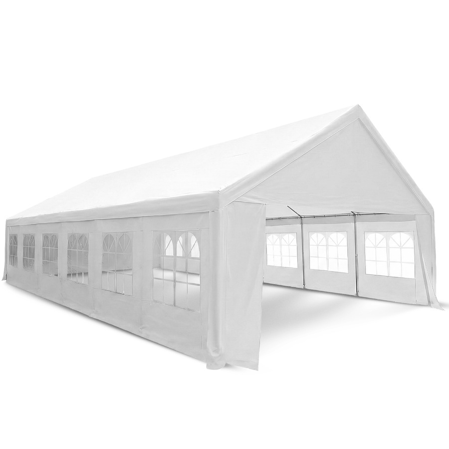 Huge 12m x 6m Outdoor Event Gazebo Party Tent Marquee Wedding Canopy Shade White