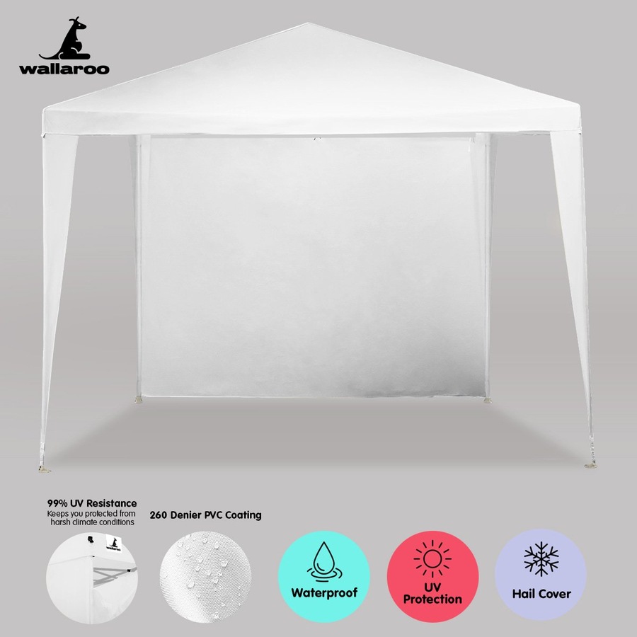 New White 3x3 Gazebo Party Tent Event Marquee Awning Outdoor Pavilion Canopy