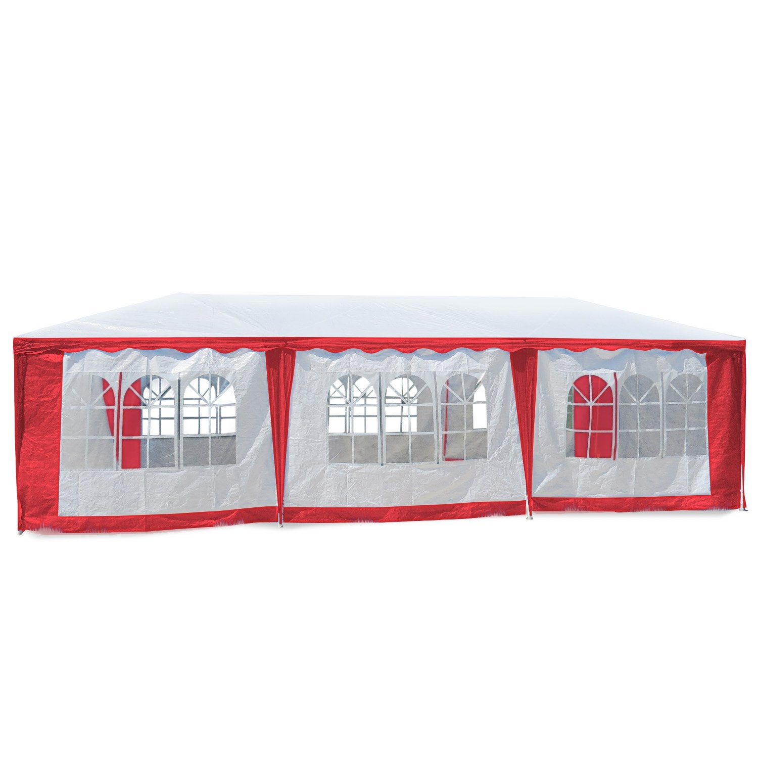 New Wallaro Large 4x8 Gazebo Party Wedding Tent Outdoor Event Marquee Red