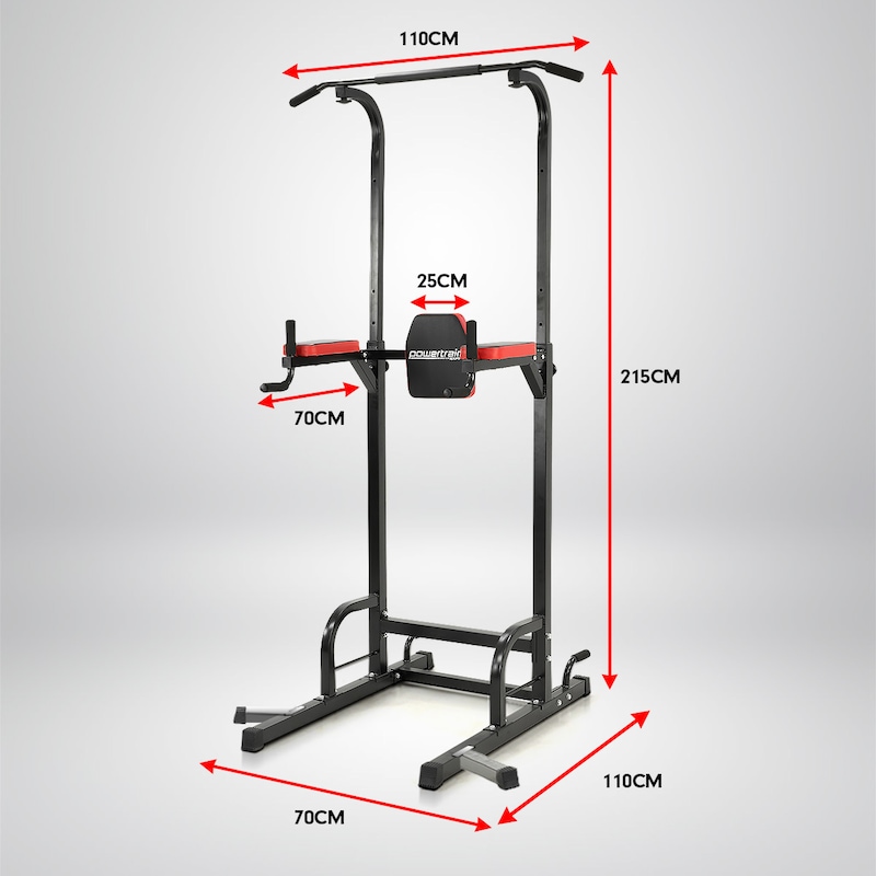 Buy Powertrain Power Tower Chin Abs Dip Pull Up Multistation Home Gym Exercise Mydeal 2589