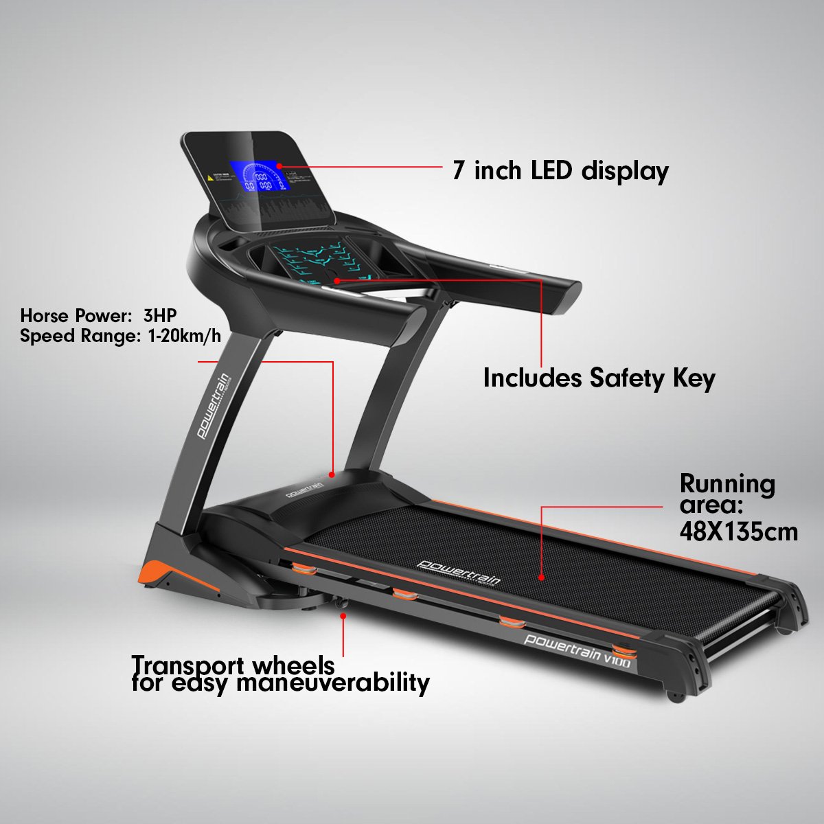 powertrain v25 treadmill