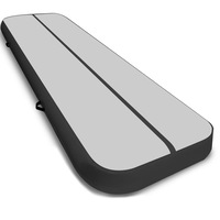 8m Air track Tumbling Mat Gymnastics Exercise 20cm Grey Black