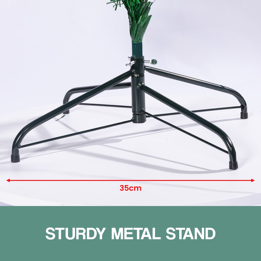 Christabelle Fibre Optic Christmas Tree 1.5m Pre Lit with Stars Xmas Decoration