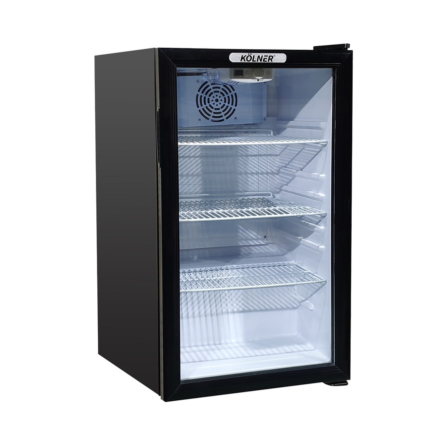 Kolner 100L Mini Bar Fridge Glass Door Beverage Cooler Drinks Refrigerator