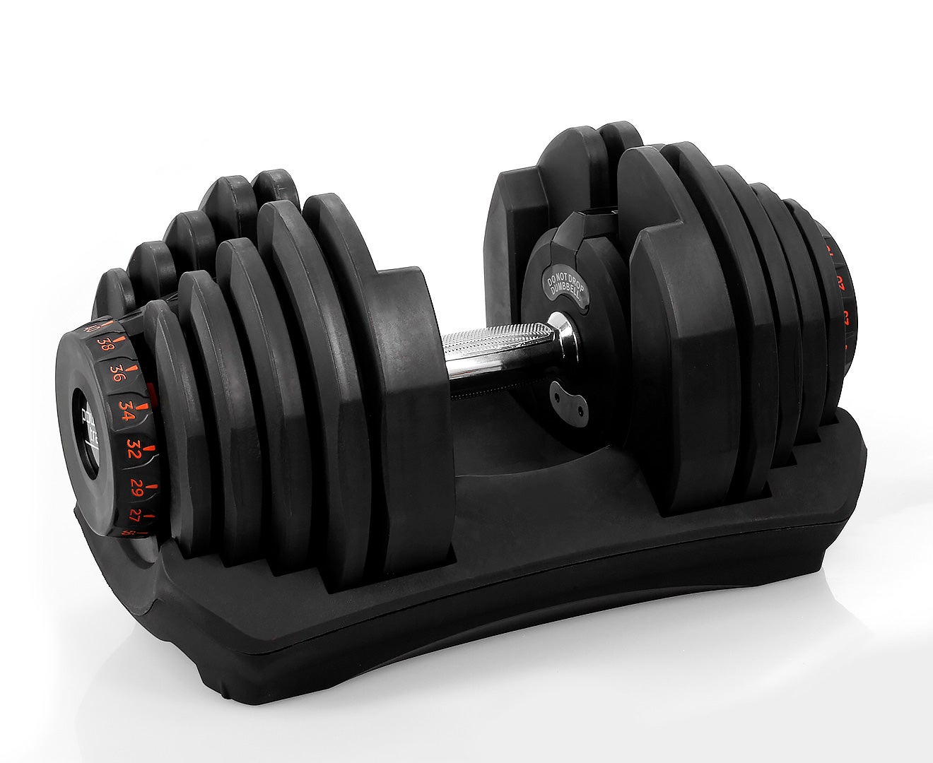 Powertrain 40kg Adjustable Dumbbell Home Gym Exercise Equipment Free Weights