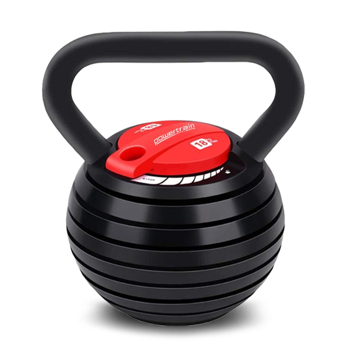 Powertrain Adjustable Kettle Bell Weights Dumbbell 18kg Australia