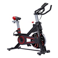 PowerTrain RX-600 Exercise Spin Bike Cardio Cycle - Red