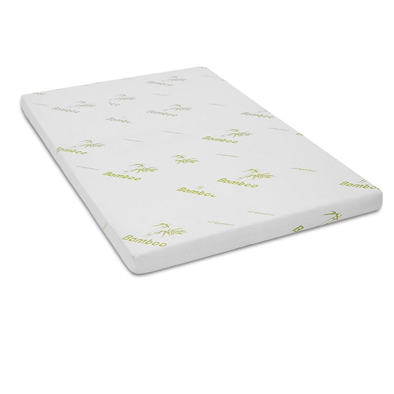 Cool Gel Memory Foam Mattress Topper Bamboo Fabric Cover Ecologic Queen