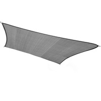 Wallaroo 3m X 5m Outdoor Sun Shade Sail Canopy - Grey Cloth Rectangle Sailcloth UV Block