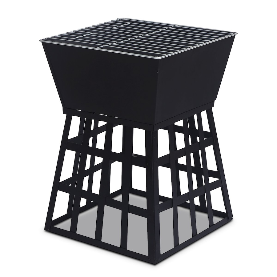 Wallaroo Outdoor Fire Pit for BBQ, Grilling, Cooking, Camping- Portable Brazier with Reversible Stand for Backyard, Patio and Garden