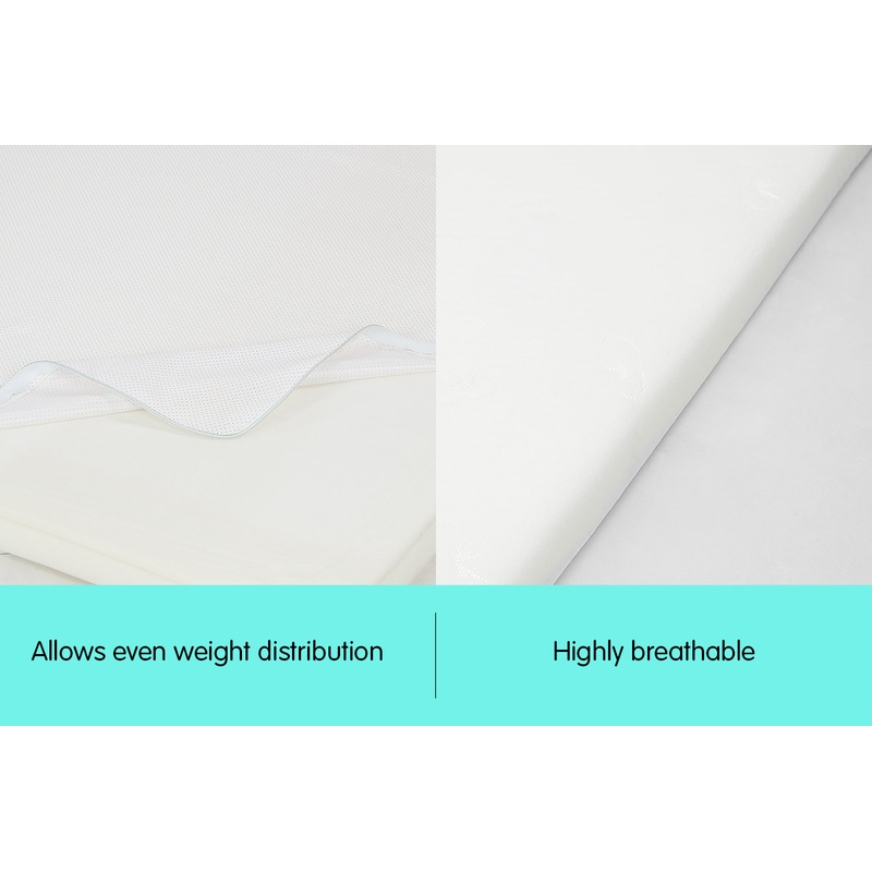 Buy Laura Hill High Density Mattress foam Topper 5cm Single MyDeal