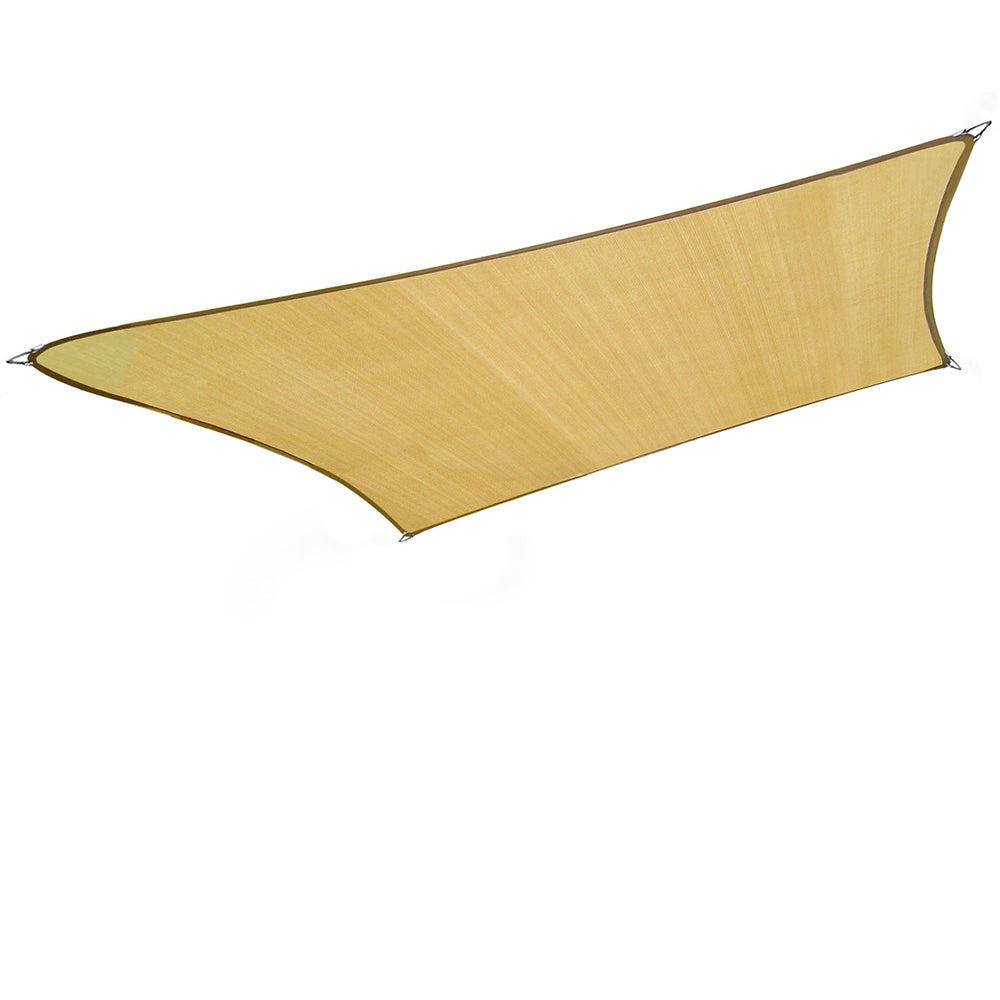 Wallaroo Large 10m X 10m Outdoor Sun Shade Sail Canopy - Sand Cloth Square