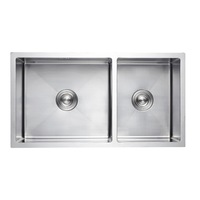 715x450mm Handmade Stainless Steel Undermount Topmount Kitchen Laundry Sink 304