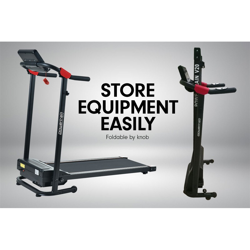 Buy PowerTrain Treadmill V20 Cardio Running Exercise Home Gym MyDeal