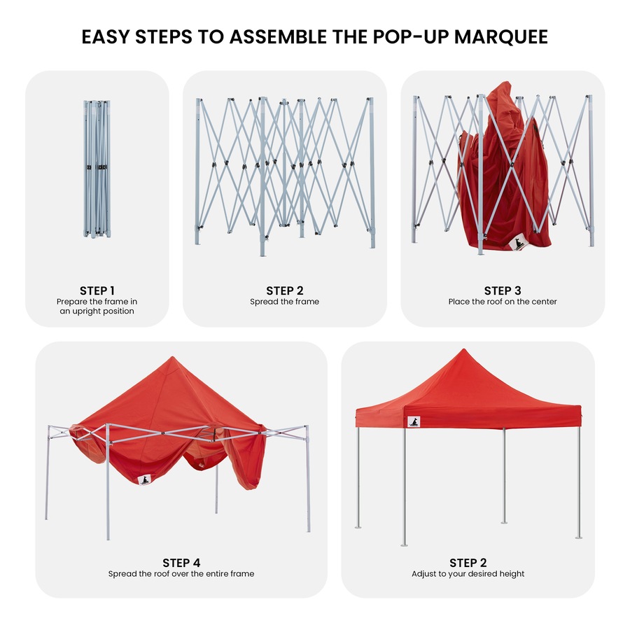 Wallaroo 3x3m Pop-up Outdoor Gazebo Market Tent Shade Folding Canopy Event