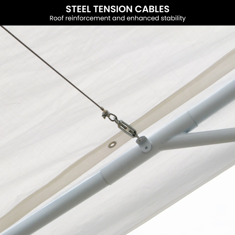 Wallaroo 6x6m Outdoor Event Marquee Gazebo Party Wedding Tent - White