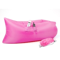 Wallaroo Lazy Air Lounge Chair Inflatable Sleeping Camping Bed Beach Sofa Bag