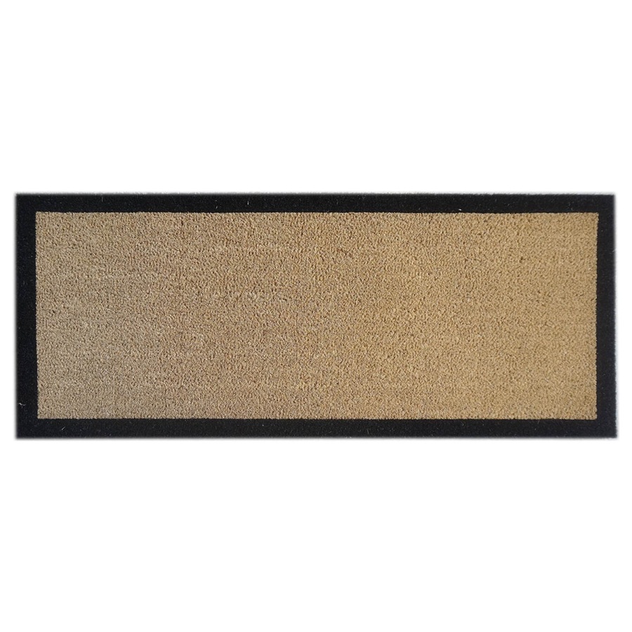 Wide Door Mat Deluxe Coir Backed Border 45 X 110 Cm Doormat