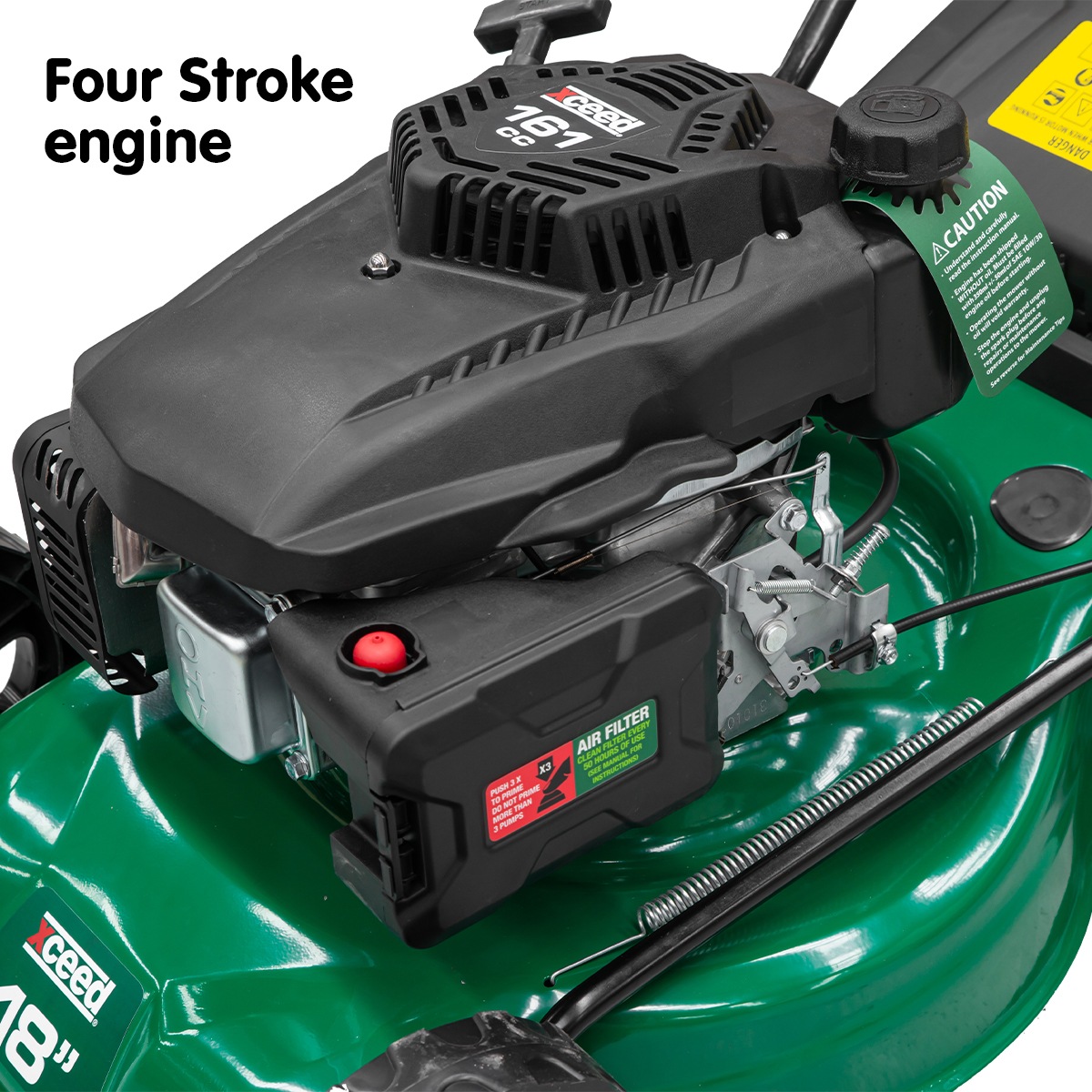 Buy Xceed 161cc 4 Stroke 18 Petrol Lawn Mower 55l Catcher