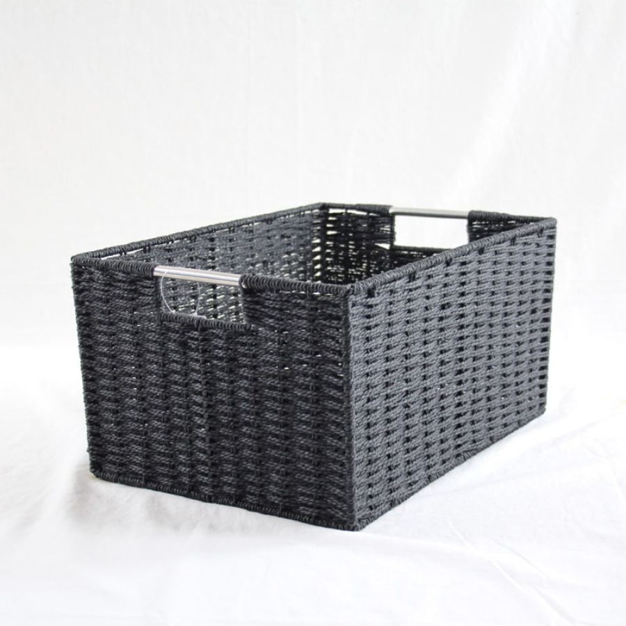 Chattel Storage Basket Black Medium