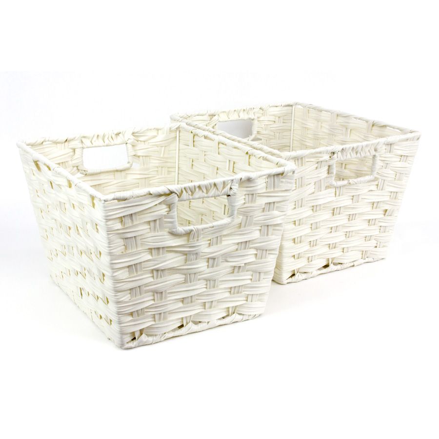 Kenu Storage Basket White - Set of 2