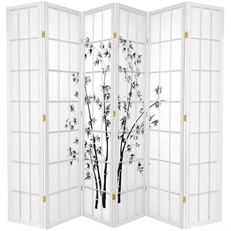 Buy Zen Garden Room Divider Screen White 6 Panel MyDeal