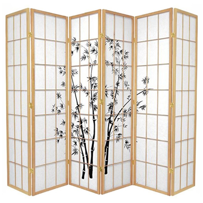 Zen Garden Room Divider Screen Natural 6 Panel Buy Room Dividers