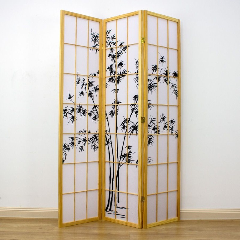 Buy Zen Garden Room Divider Screen Natural 3 Panel MyDeal