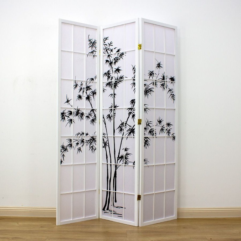 Buy Zen Garden Room Divider Screen White 3 Panel MyDeal
