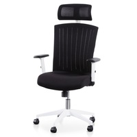 Caleb Mesh Office Chair - Black and White
