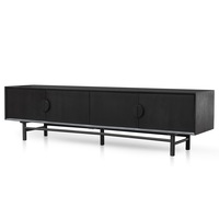 Ducan 2.1m Wooden TV Entertainment Unit - Black