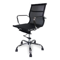 Carter Low Back Office Chair - Black Mesh