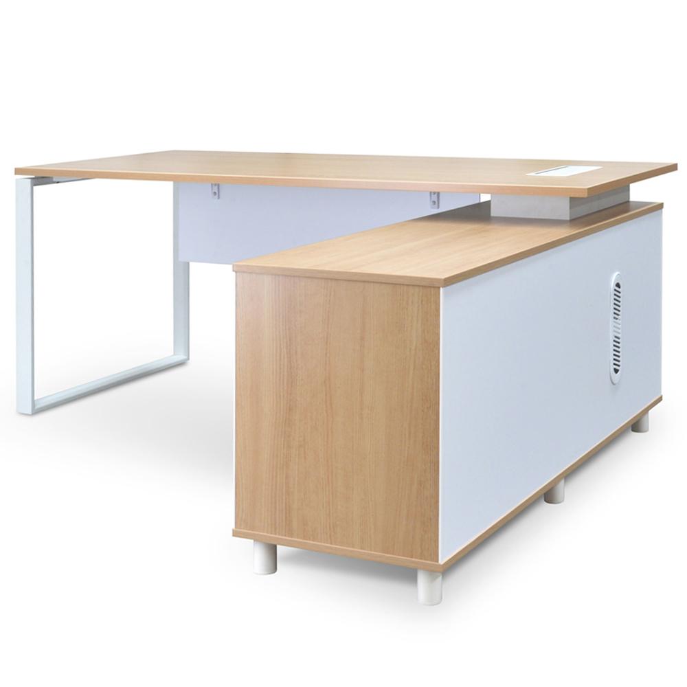 Halo 180cm Executive Office Desk With Right Return - Natural