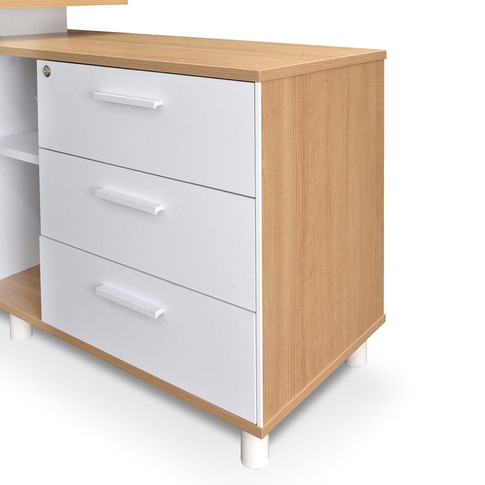 Halo 180cm Executive Office Desk With Right Return - Natural
