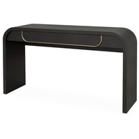 Harley 1.4m Console Table - Textured Espresso Black