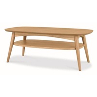 Johansen Scandinavian 109cm Oak Rectangle Coffee Table - Natural