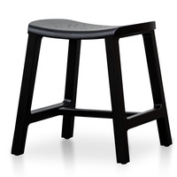 Judy 45cm Ash Wood Low Stool - Black