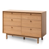 Kenston 6 Drawer Wide Chest - Oak