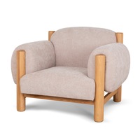 Luca Natural Armchair - Blush Linen