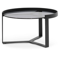 Marcel 70cm Glass Round Coffee Table - Medium