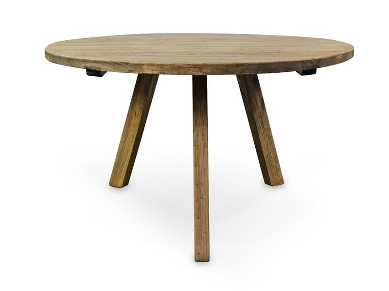 Nena Reclaimed 1.25m Round Wooden Dining Table