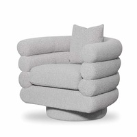 Norville Armchair - Ash Grey Boucle