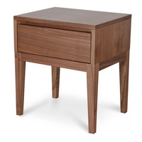 Penley Wooden Bedside Table - Walnut