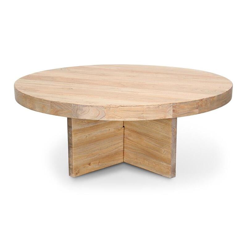 Ramona 100cm Round Wooden Coffee Table Natural Buy Coffee Tables 779976