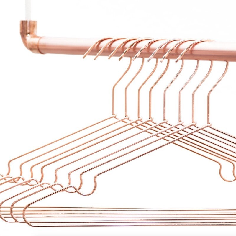 Copper Coat Hangers Set of 6 Only 2 sets left! MyDeal
