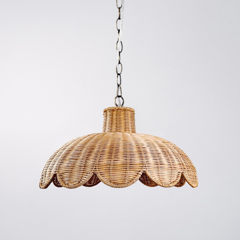 Buy Alice Scallop Rattan Pendant Light - Mydeal